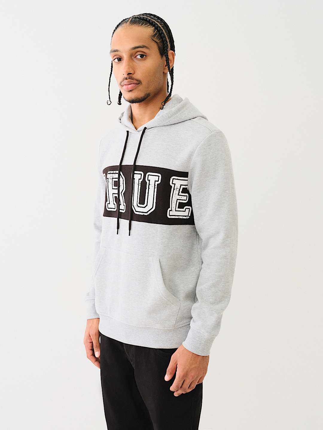 CONTRAST PANEL LOGO HOODIE, image 4