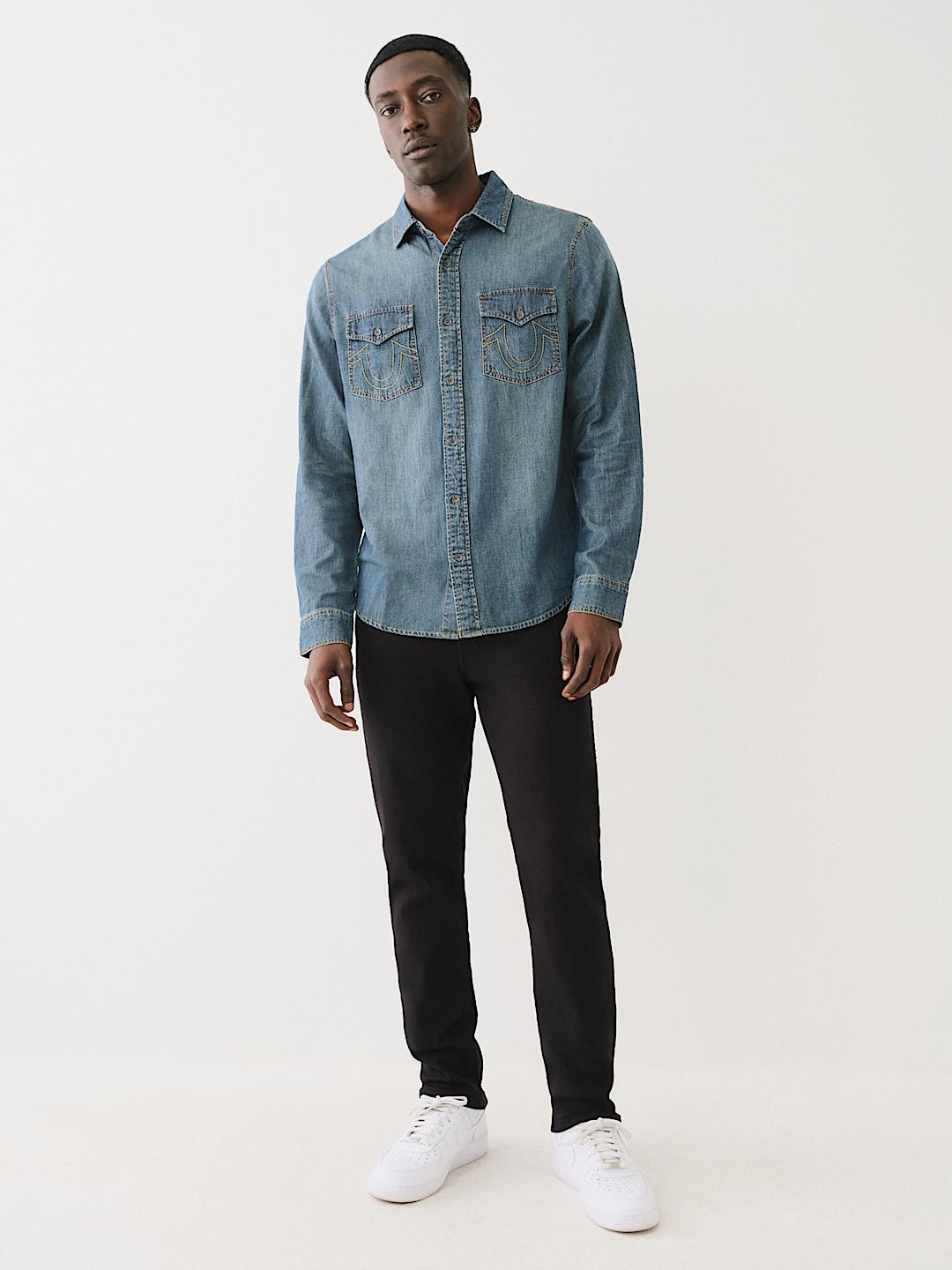 CHAMBRAY LONG SLEEVE SHIRT, image 5