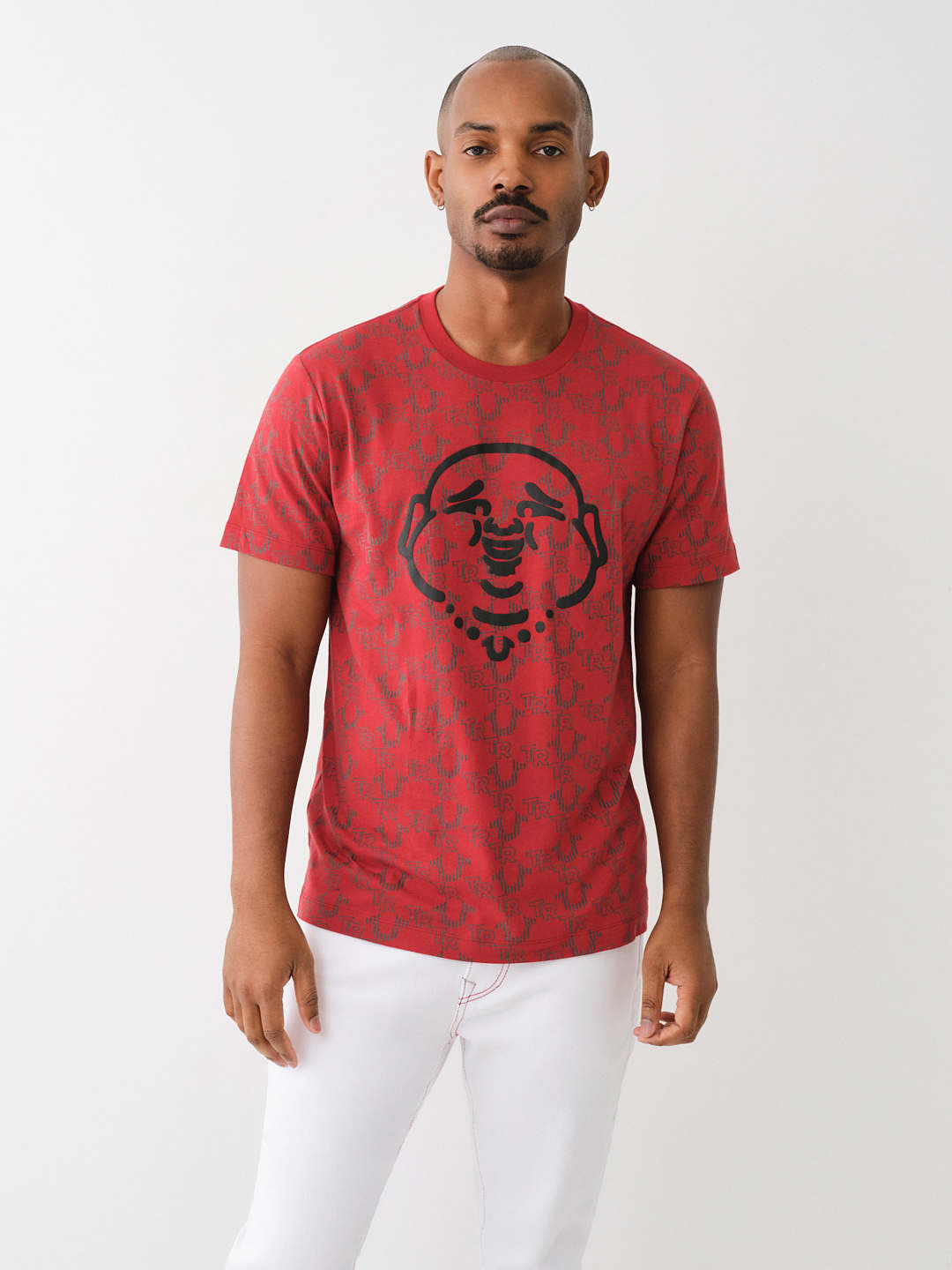 BUDDHA FACE TR MONOGRAM TEE