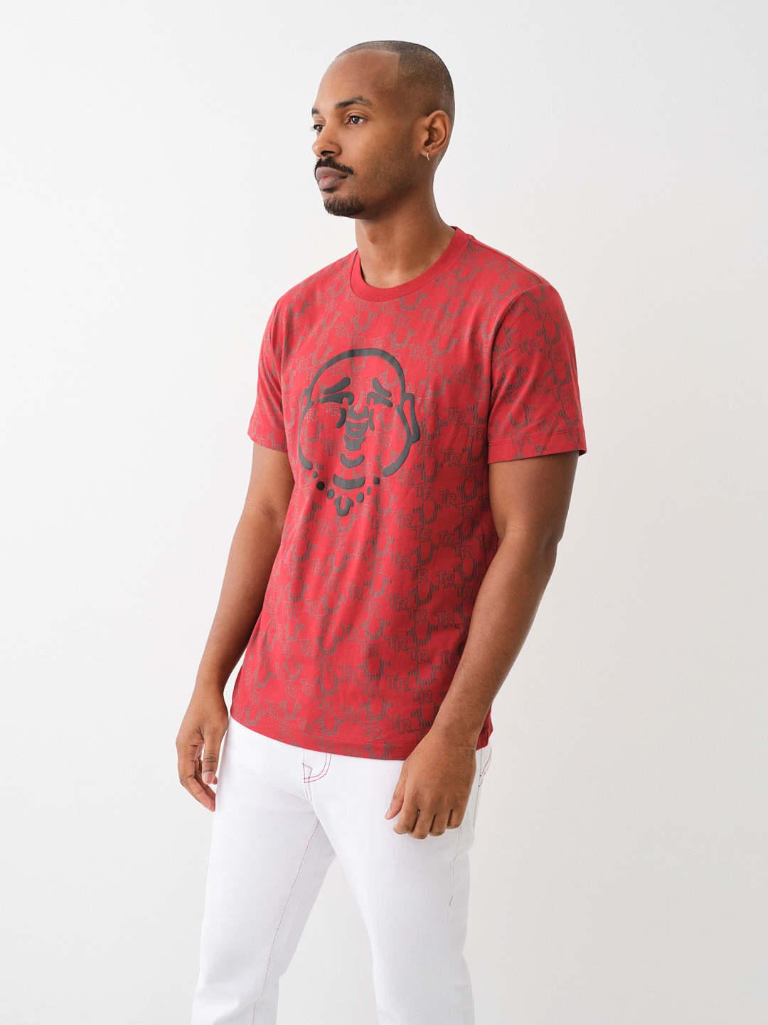 BUDDHA FACE TR MONOGRAM TEE