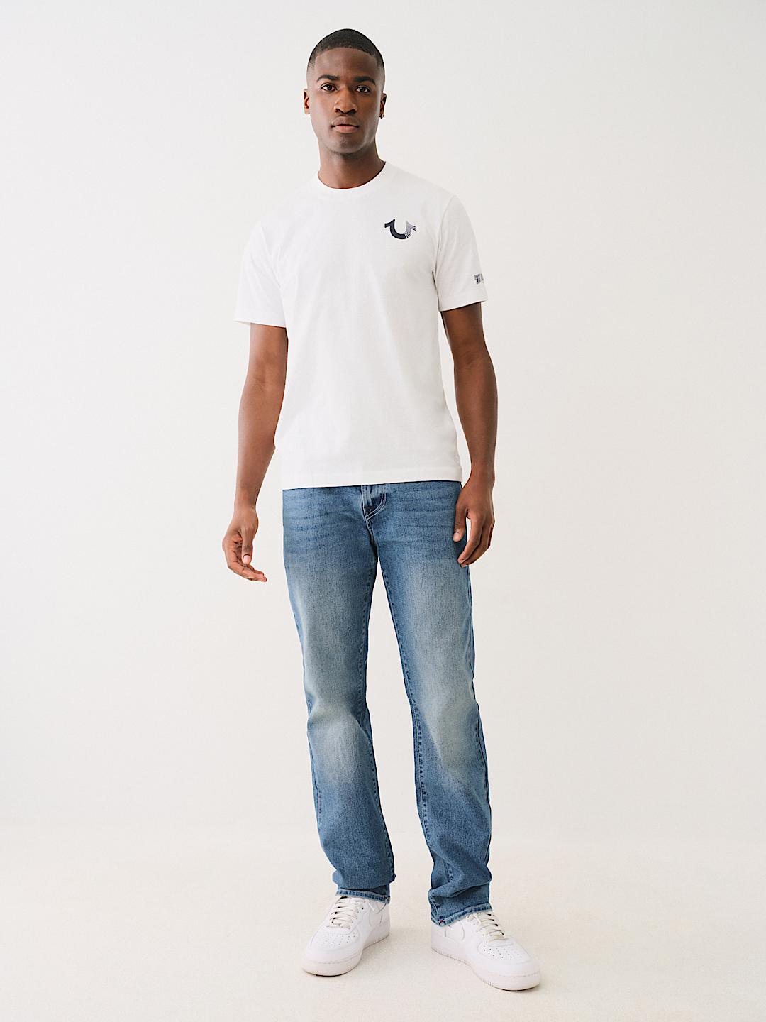 トゥルーレリジョン　RICKY　ジーンズ　32　ホワイト系 Amazon | True Religion メンズ Ricky Sn Nf 股下32インチ