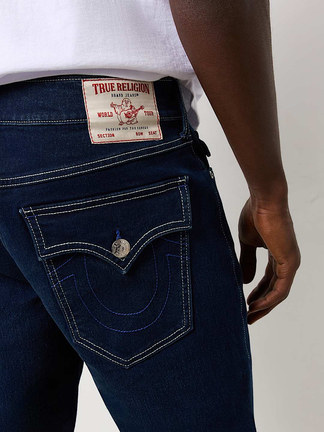 RICKY FLAP STRAIGHT JEAN - DARK AVALANCHE WASH | True Religion RICKY FLAP STRAIGHT JEAN - DARK AVALANCHE WASH | True Religion