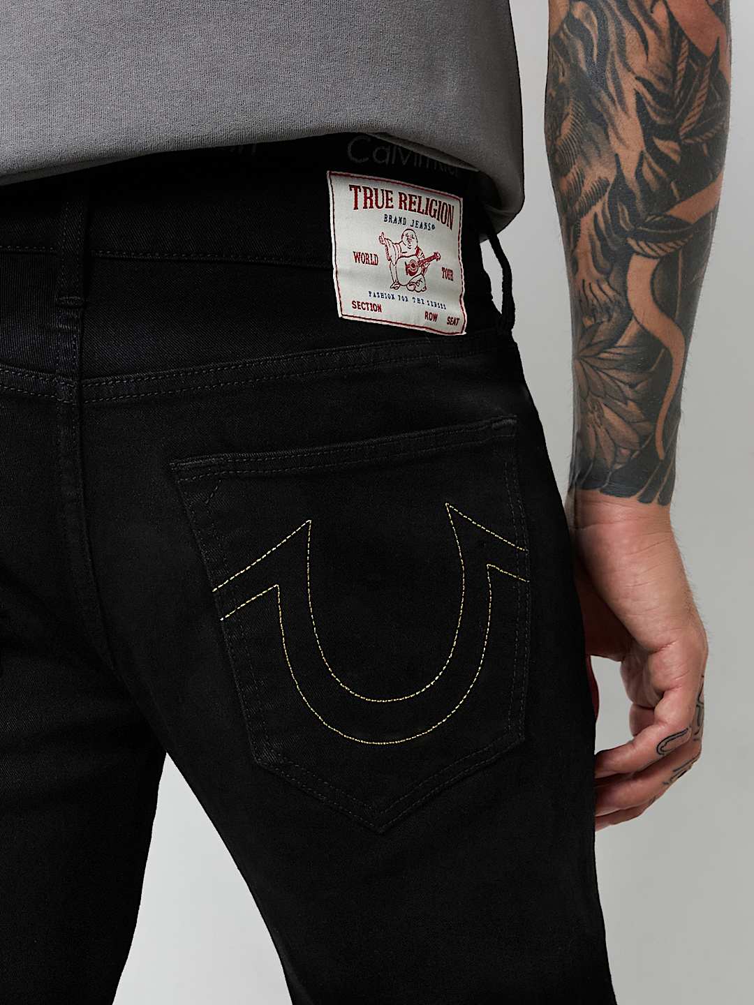 GENO LUREX STITCH SLIM JEAN