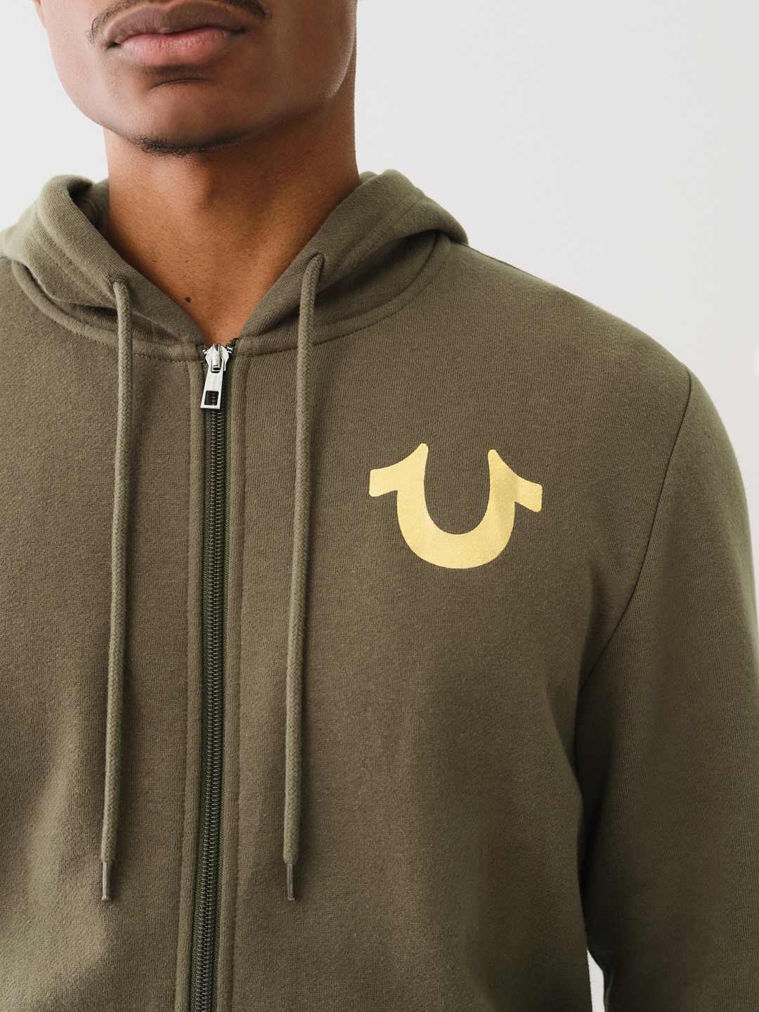 METALLIC CITY BUDDHA ZIP HOODIE, image 3