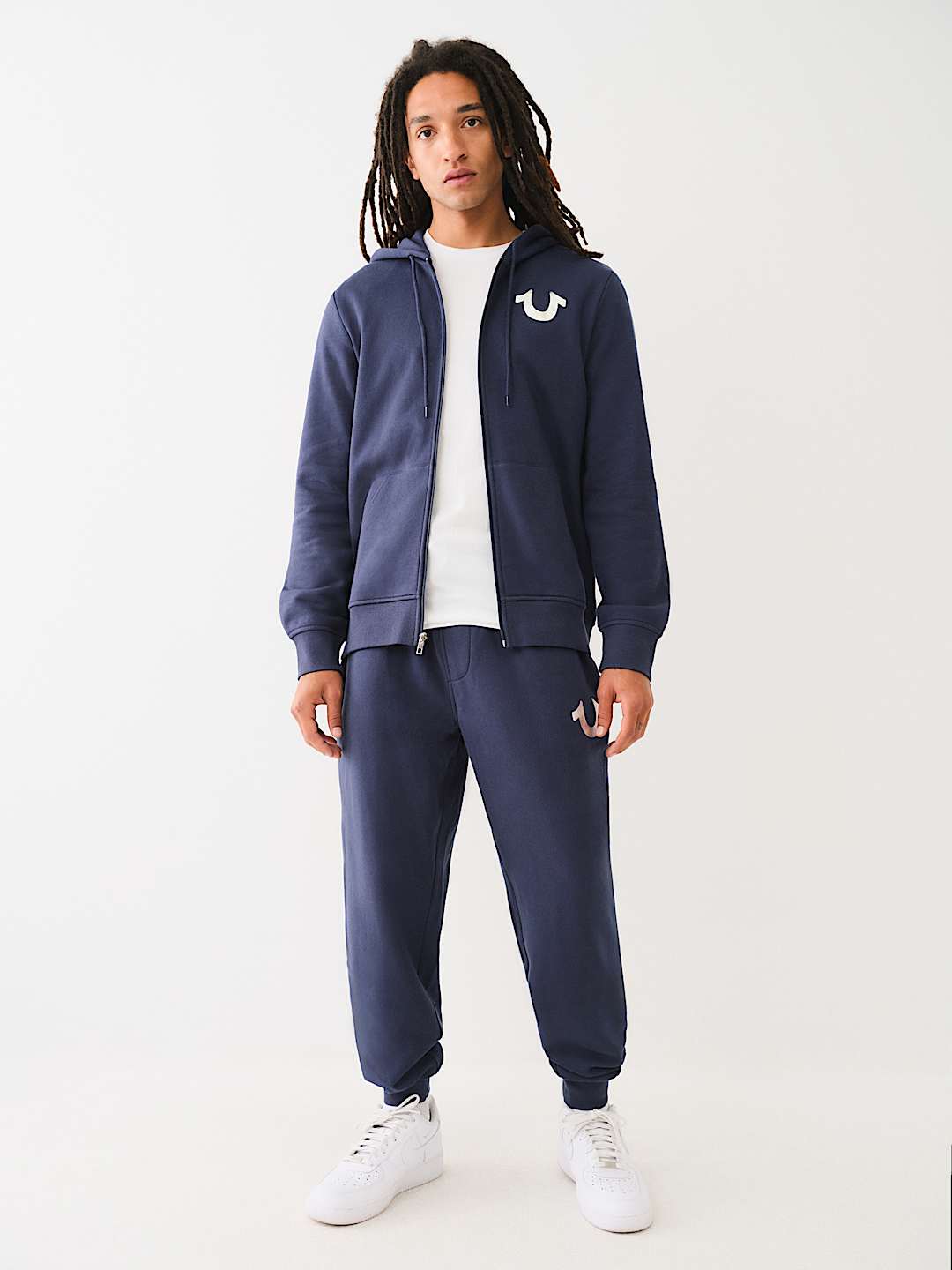 関税込み♪【TRUE RELIGION】CHAMBRAY ロゴ★長袖 シャツ METALLIC CITY BUDDHA ZIP HOODIE | True Religion