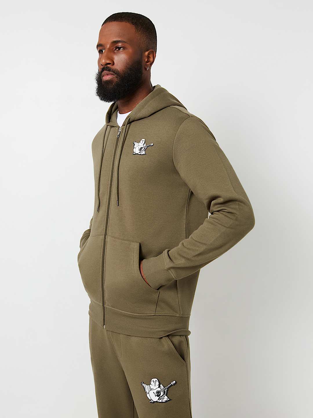 RADIANT BUDDHA ZIP HOODIE Green True Religion