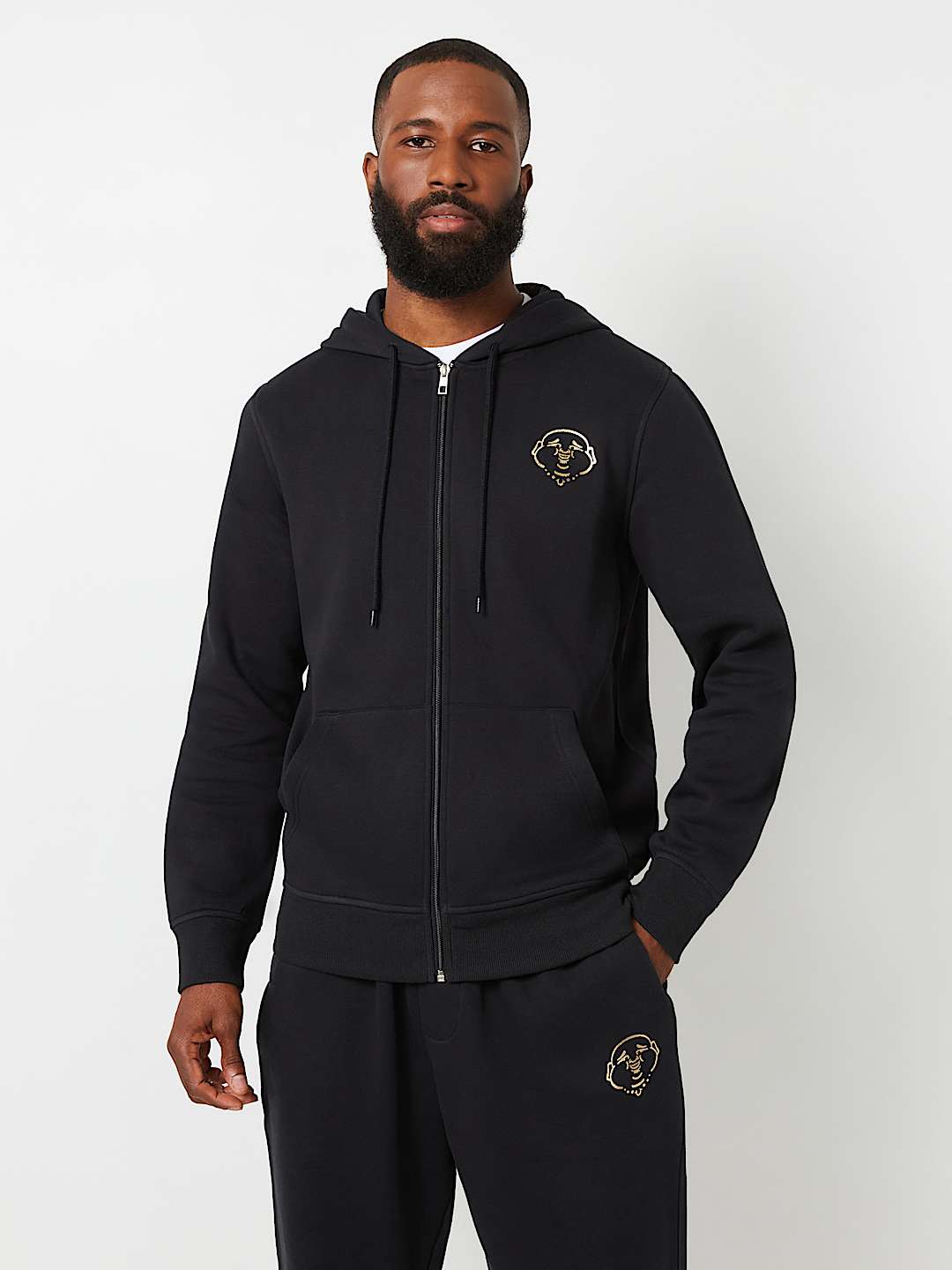 【TRUE RELIGION】FRAMED BUDDHA ZIP フーディー FRAMED BUDDHA ZIP HOODIE | True Religion