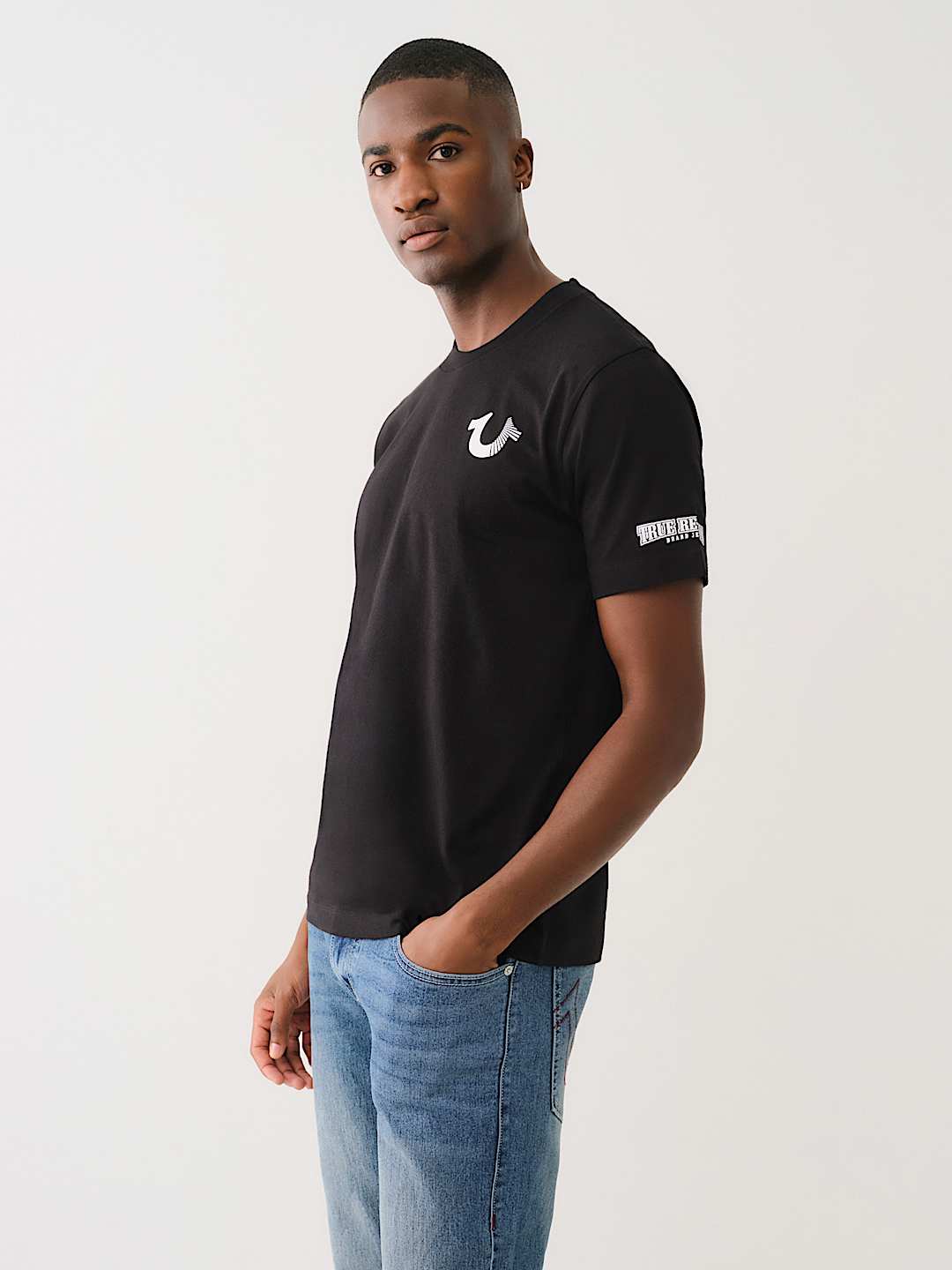 CRYSTAL BUDDHA LOGO CREW TEE, image 3