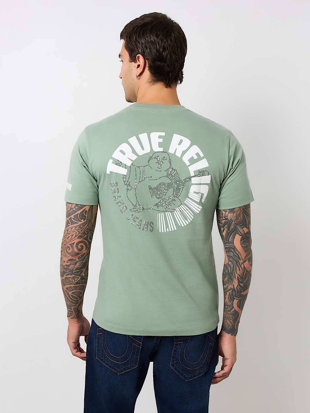CRYSTAL BUDDHA LOGO CREW TEE, image 4