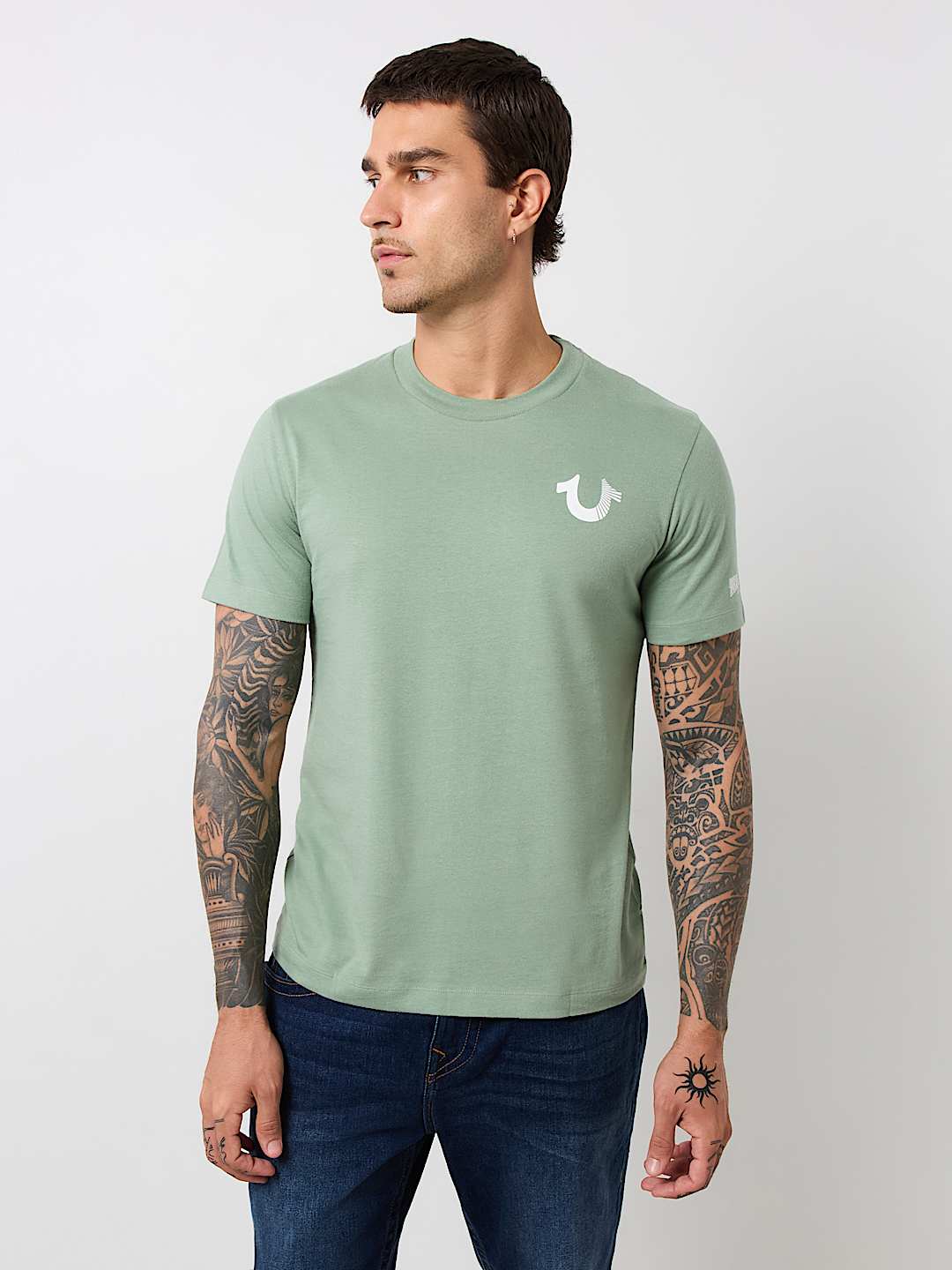 CRYSTAL BUDDHA LOGO CREW TEE, image 5