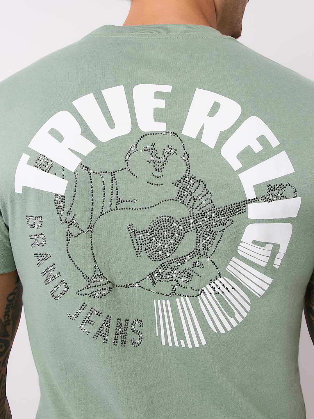 CRYSTAL BUDDHA LOGO CREW TEE, image 1