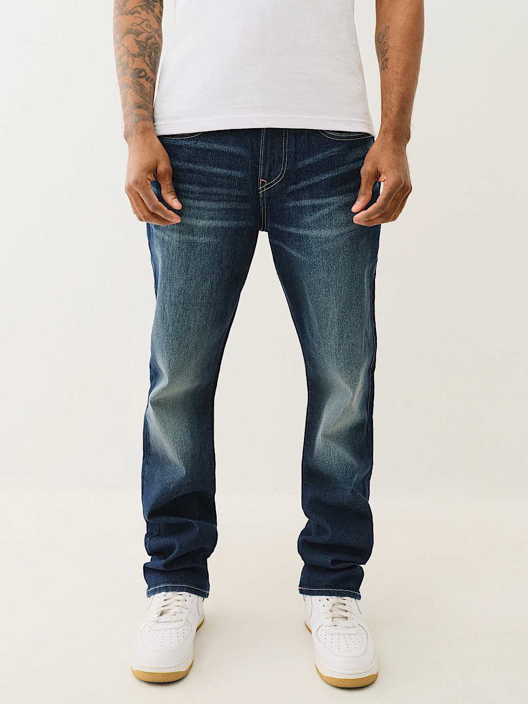 RICKY FLAP STRAIGHT JEAN - Dark Rejuvenating Wash | True