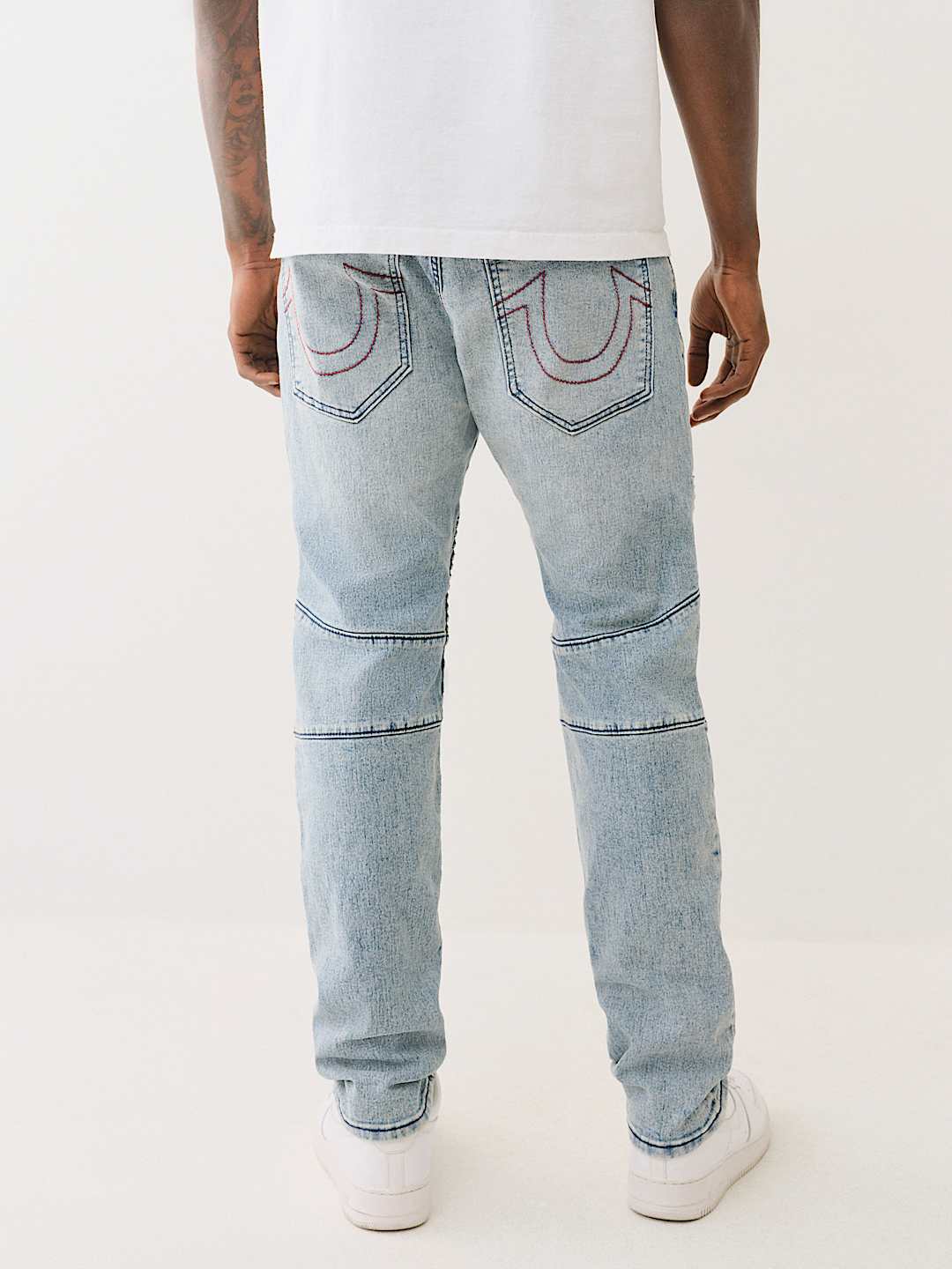 ROCCO MOTO SKINNY JEAN - LIGHT BUDDING WASH | True Religion