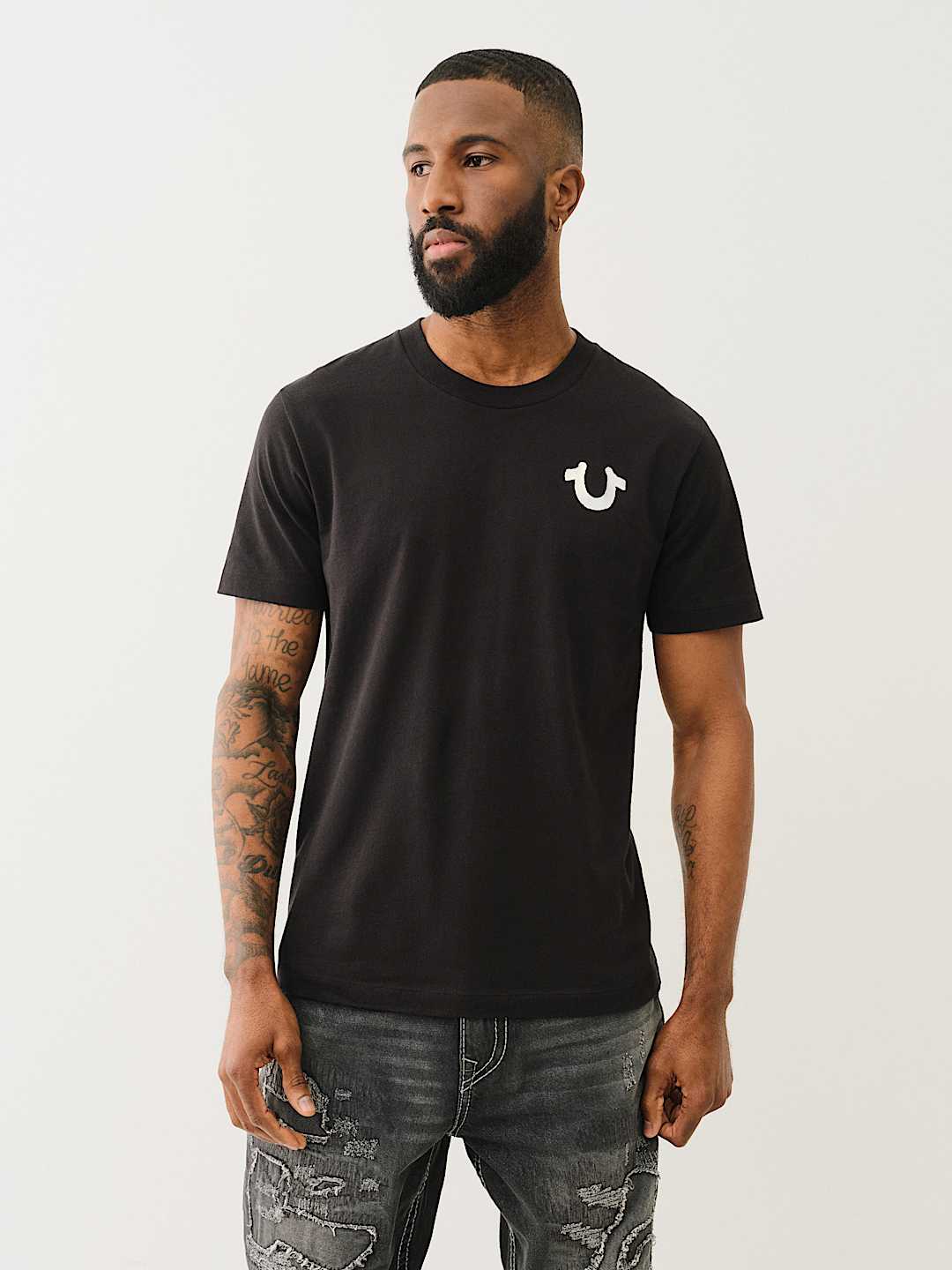 DIAGONAL HORSESHOE TEE, image 2