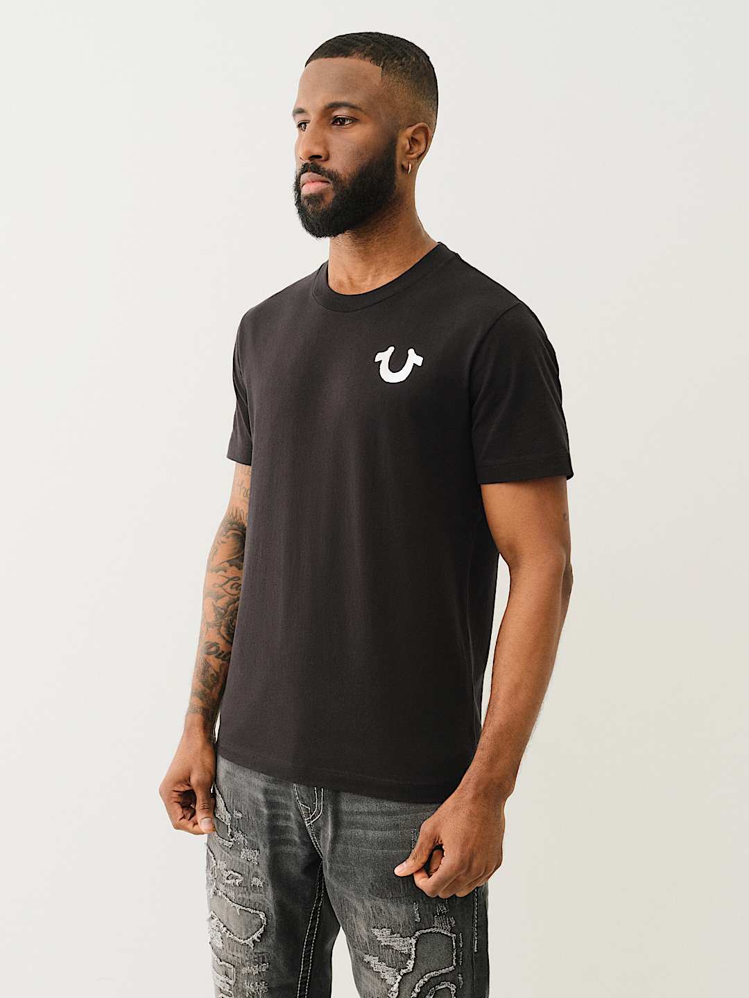 DIAGONAL HORSESHOE TEE, image 3