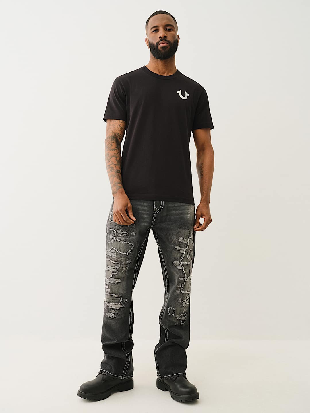 DIAGONAL HORSESHOE TEE, image 6