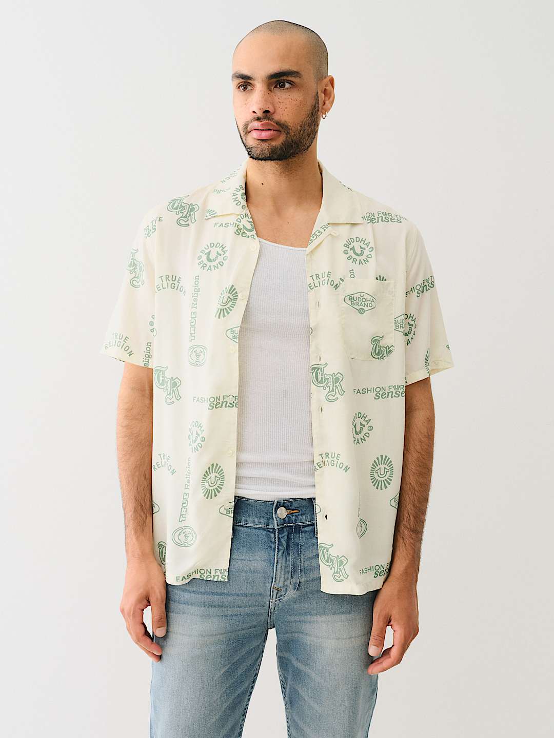 ALLOVER LOGO RESORT SHIRT, image 1