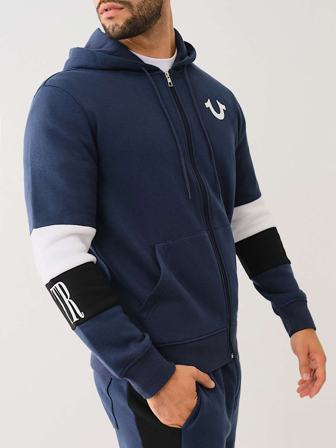 COLORBLOCK ZIP HOODIE