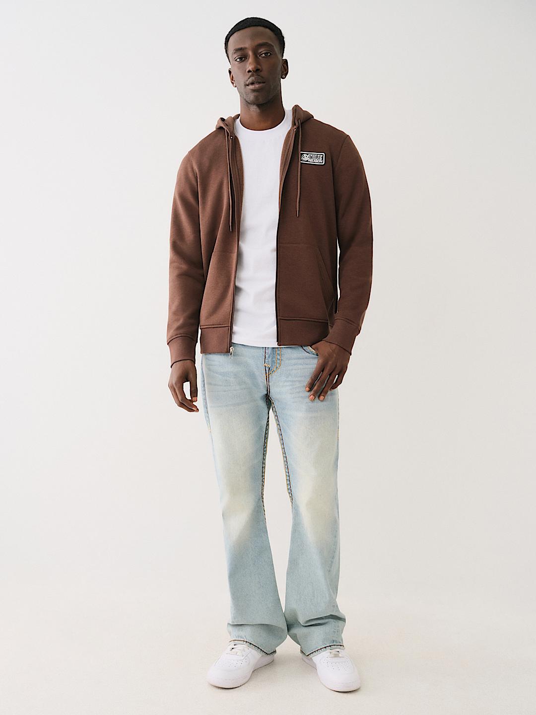 BRANDED TAPE TRIM ZIP HOODIE True Religion