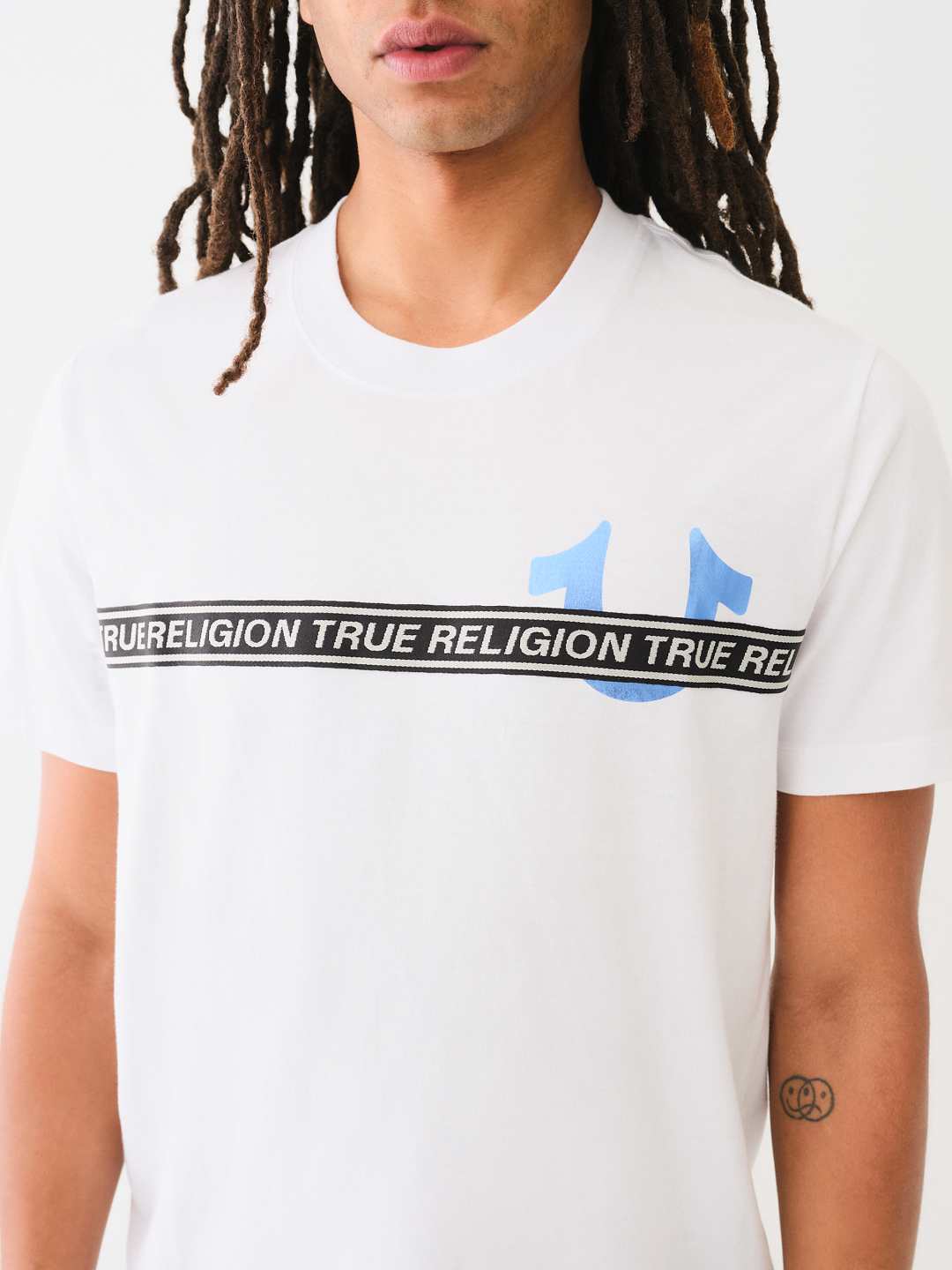 METALLIC LOGO TAPING TEE, image 1