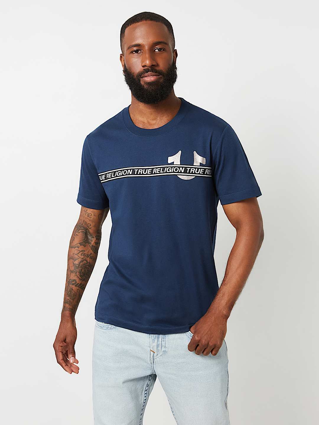 METALLIC LOGO TAPING TEE, image 2