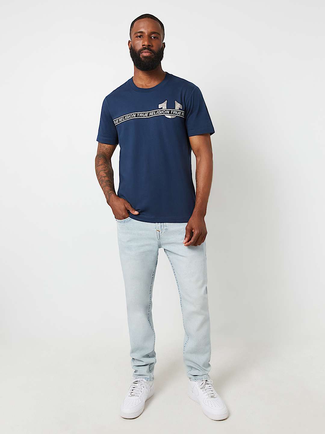 METALLIC LOGO TAPING TEE, image 5