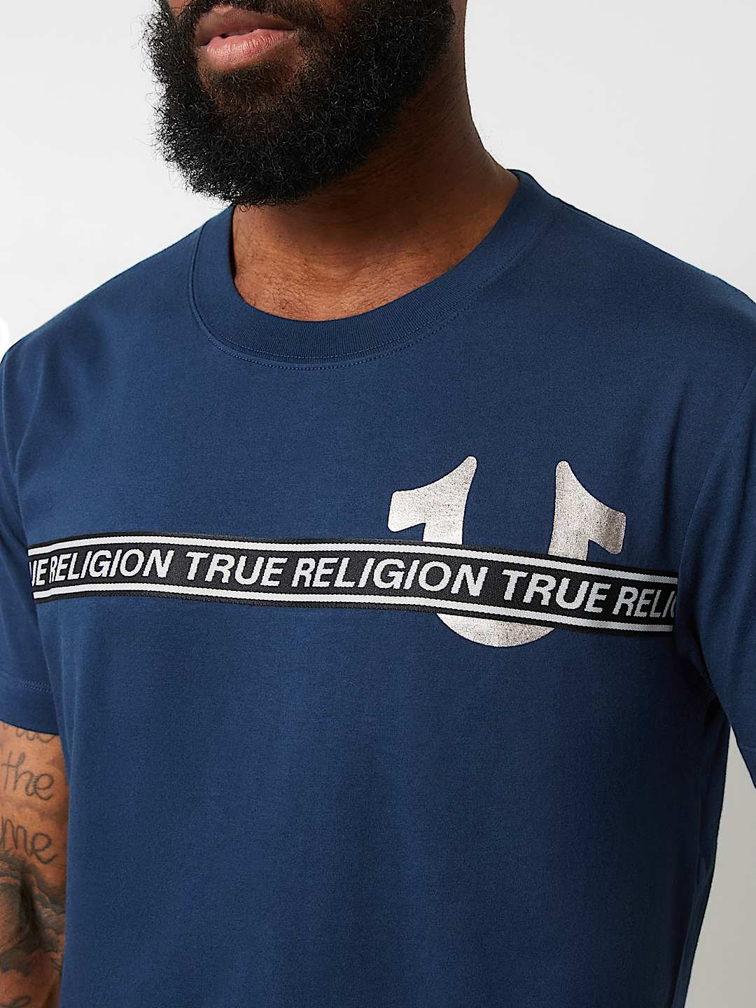 METALLIC LOGO TAPING TEE, image 1