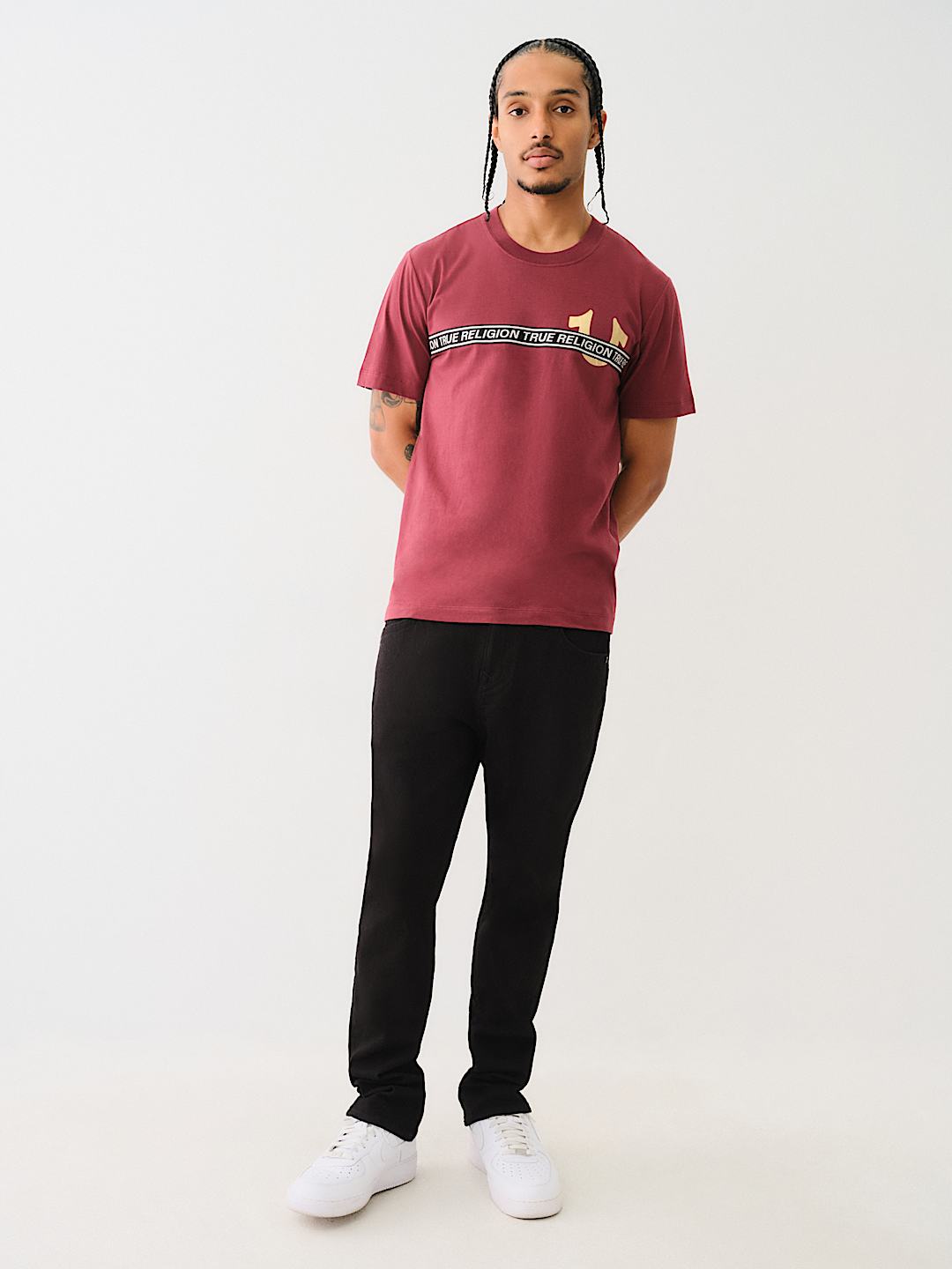 METALLIC LOGO TAPING TEE, image 5