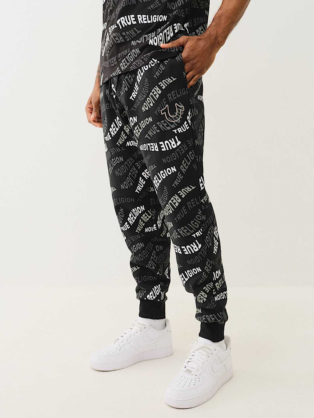 ALLOVER WAVY LOGO JOGGER