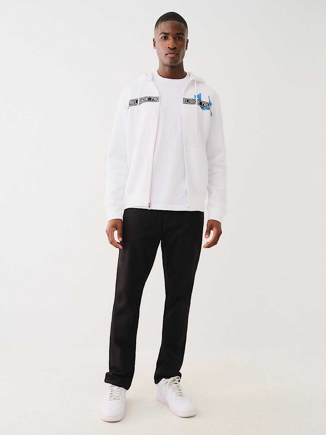 METALLIC LOGO TAPE TRIM ZIP HOODIE, image 6