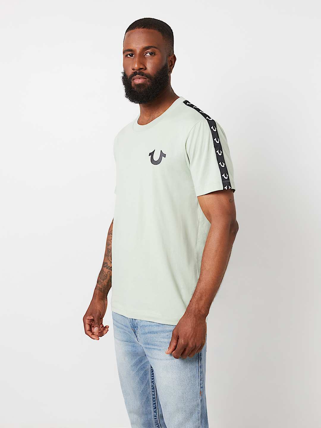HORSESHOE TAPE TRIM TEE , image 4
