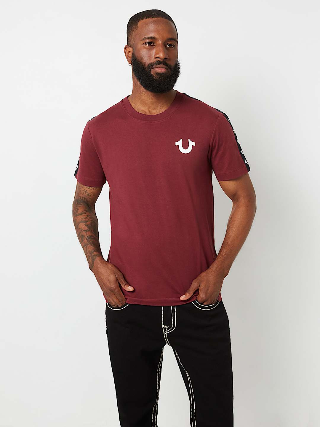 HORSESHOE TAPE TRIM TEE , image 4