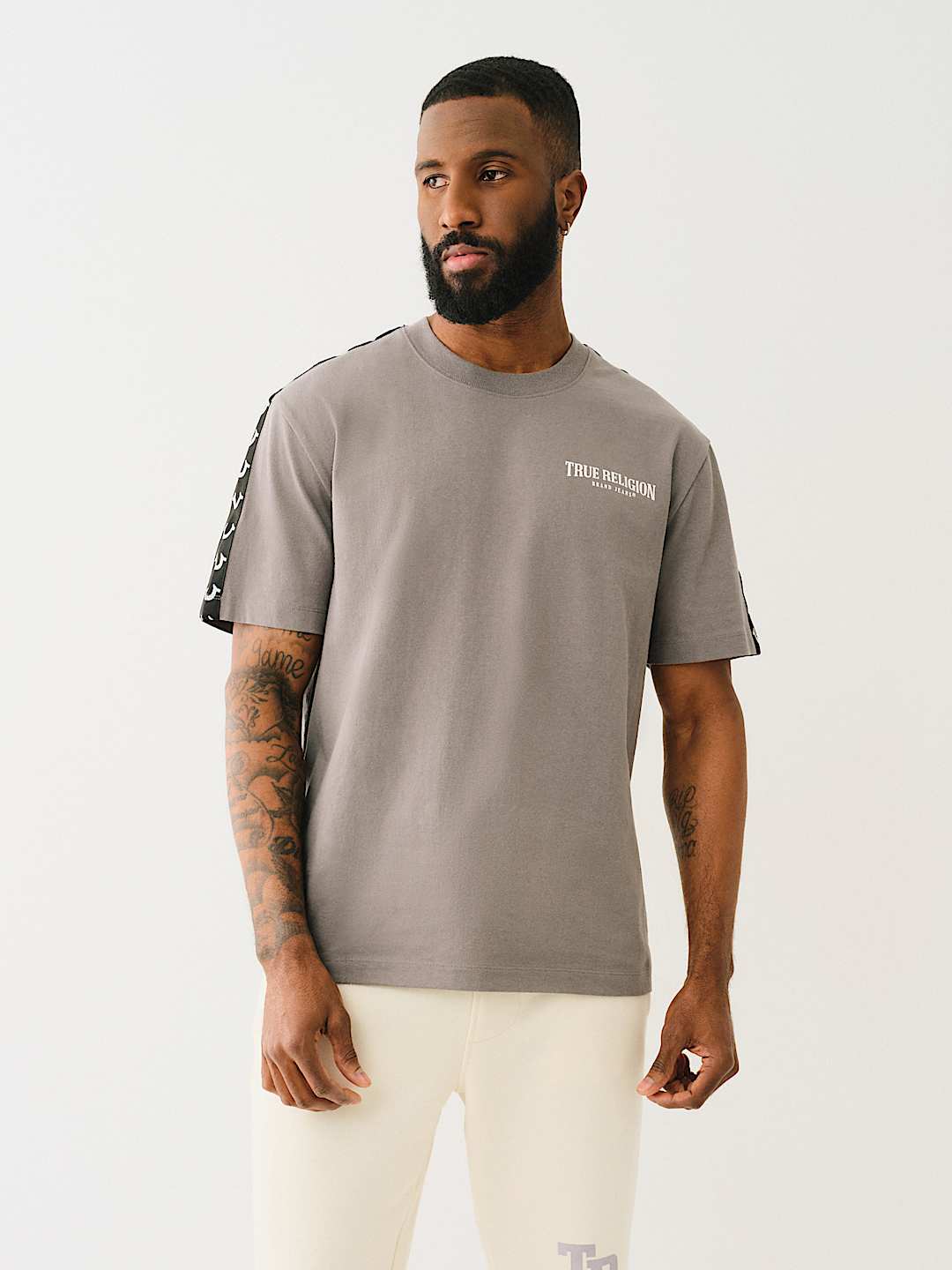 HEAVYWEIGHT TAPE TRIM TEE, image 3