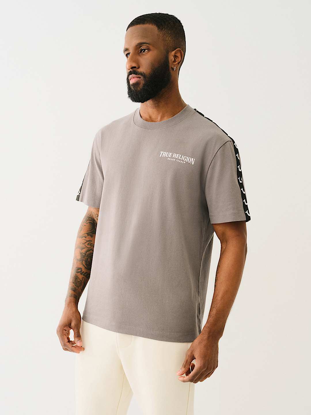 HEAVYWEIGHT TAPE TRIM TEE, image 1