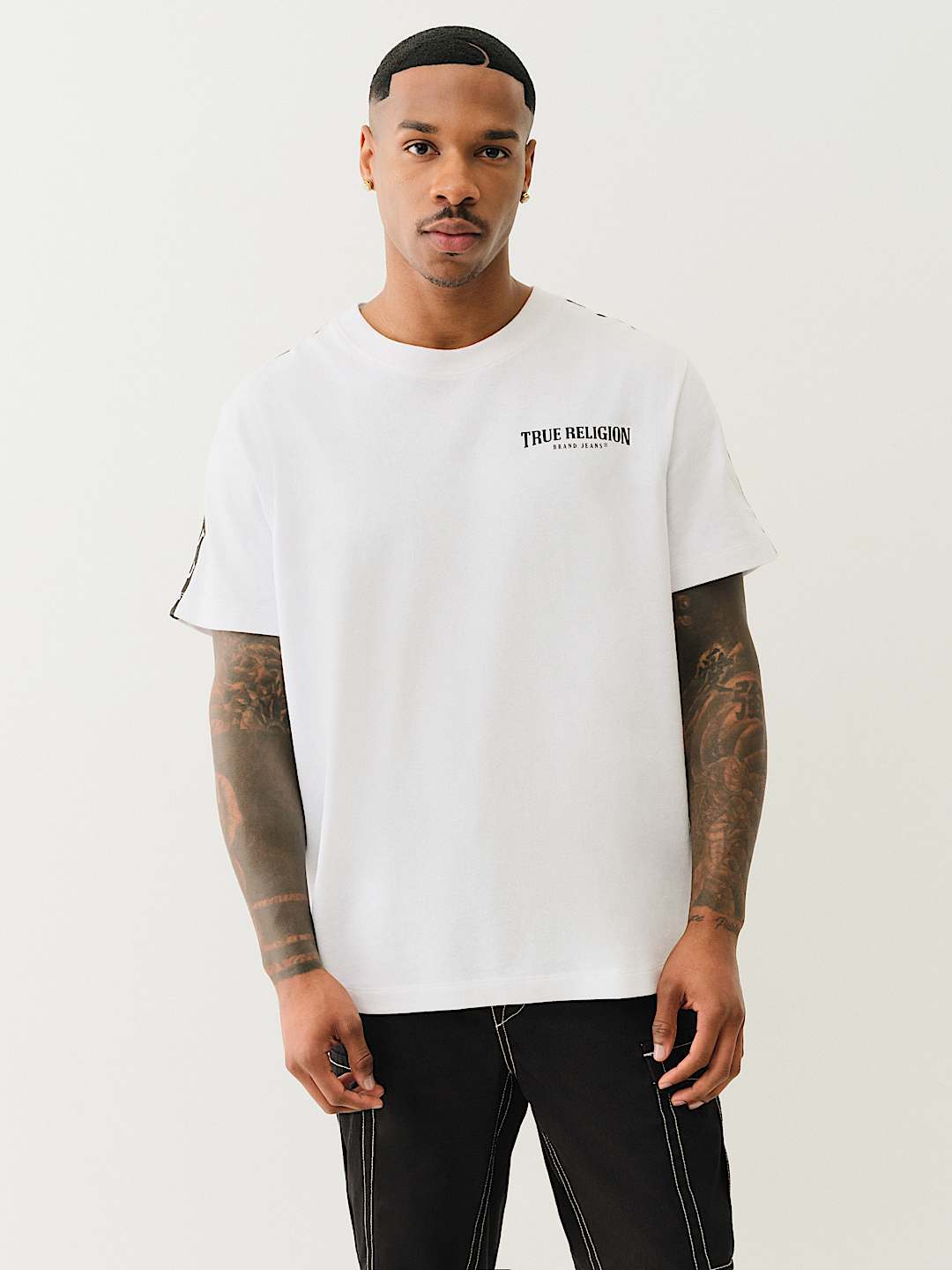 HEAVYWEIGHT TAPE TRIM TEE, image 2