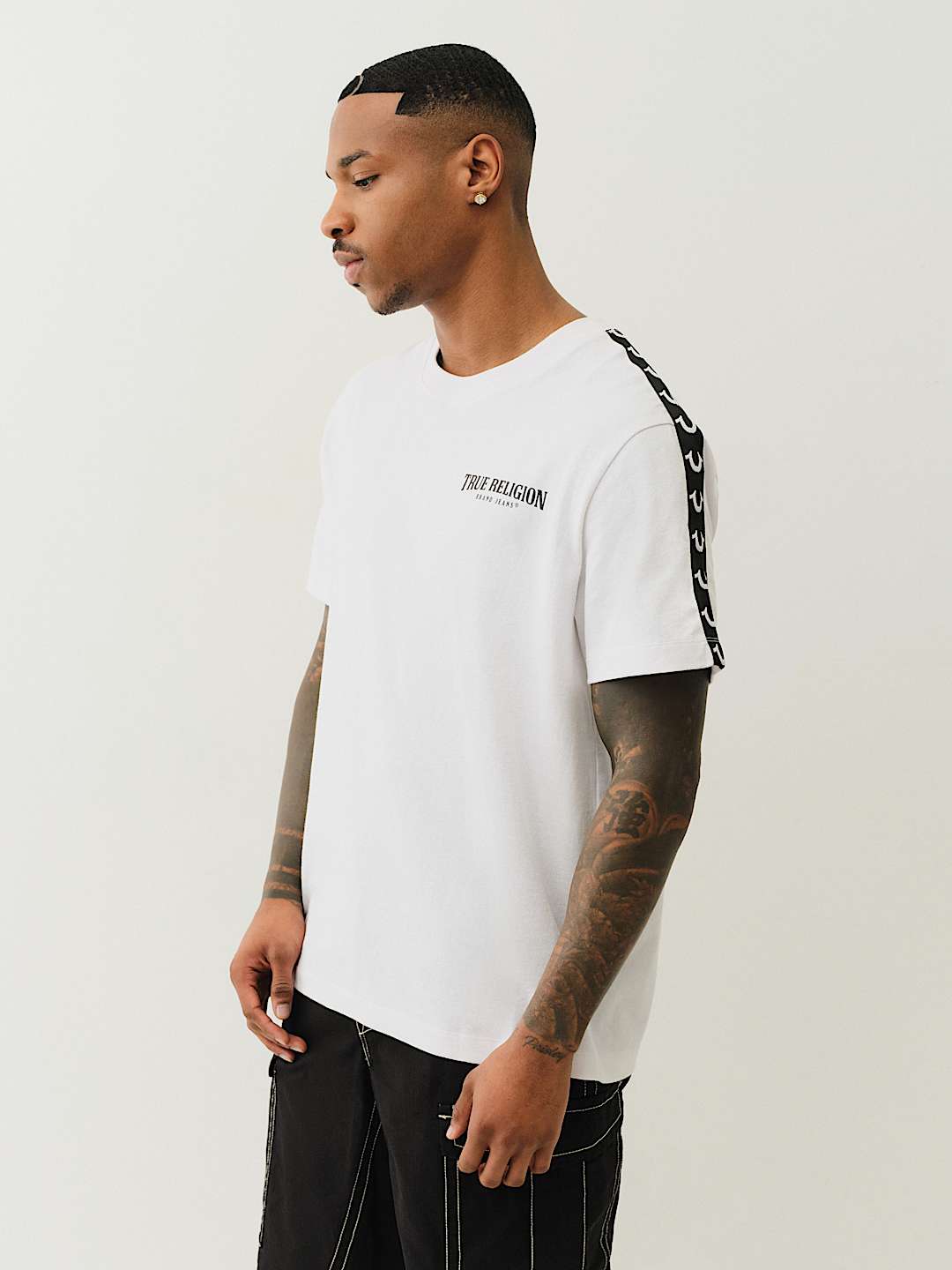 HEAVYWEIGHT TAPE TRIM TEE, image 1
