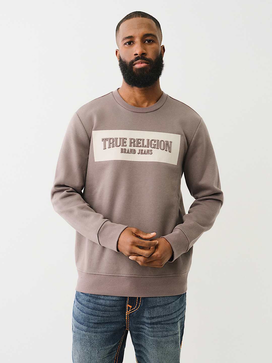 EMBOSSED ARCH LOGO SWEATSHIRT, image 1