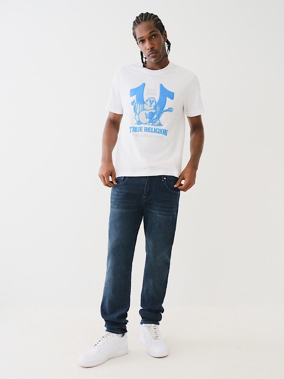 CAMISETA CON ESTAMPADO EN RELIEVE DE BUDA CON HERRADURA, image 5