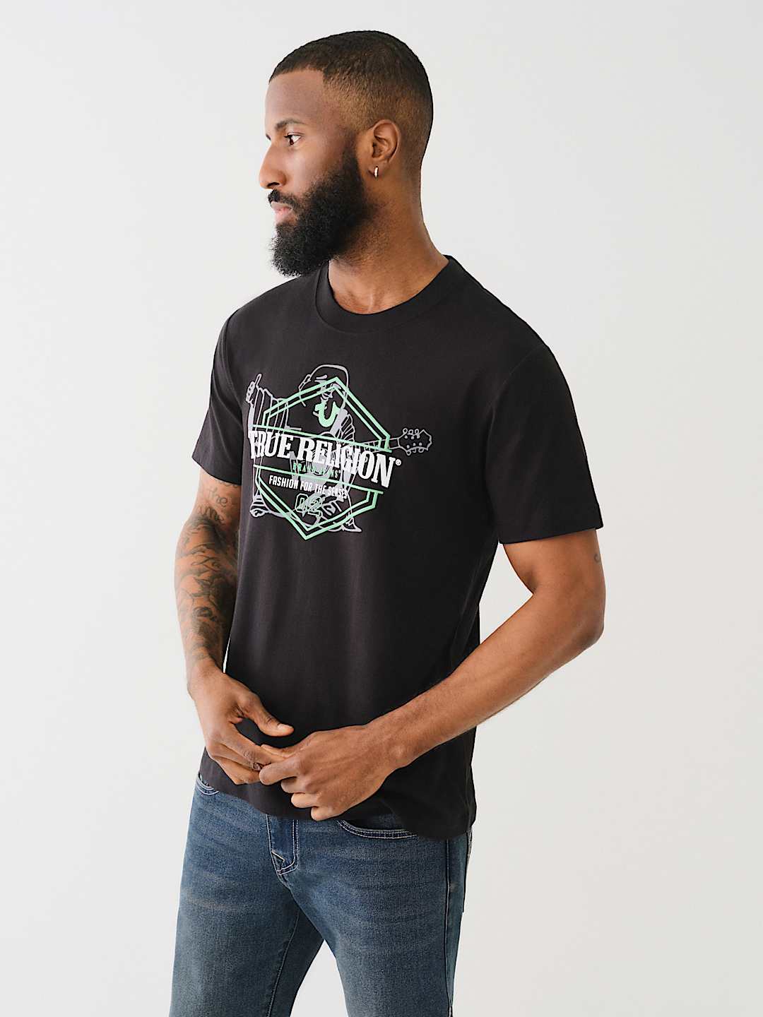 TRUE RELIGION HORSESHOE LOGO TEE, image 4