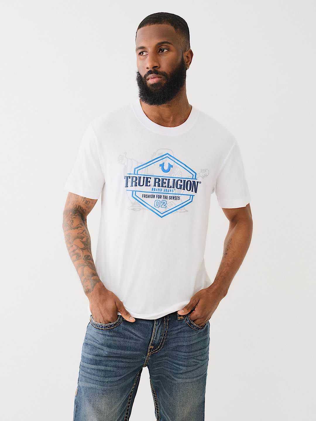 TRUE RELIGION HORSESHOE LOGO TEE, image 2