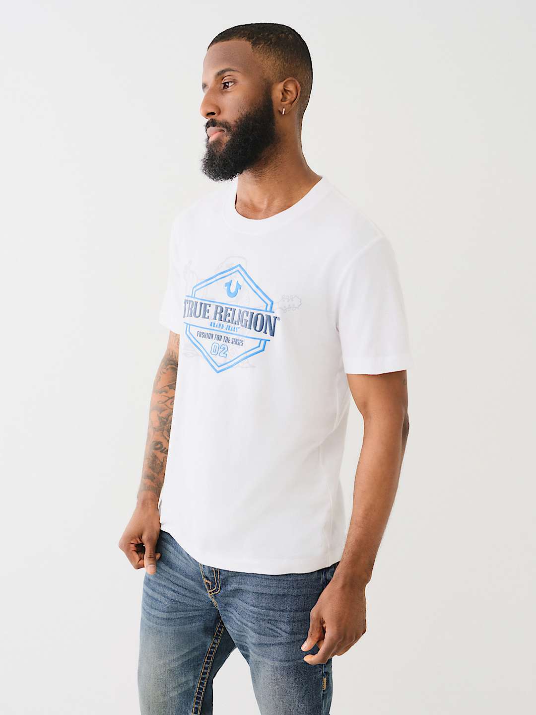 TRUE RELIGION HORSESHOE LOGO TEE, image 4