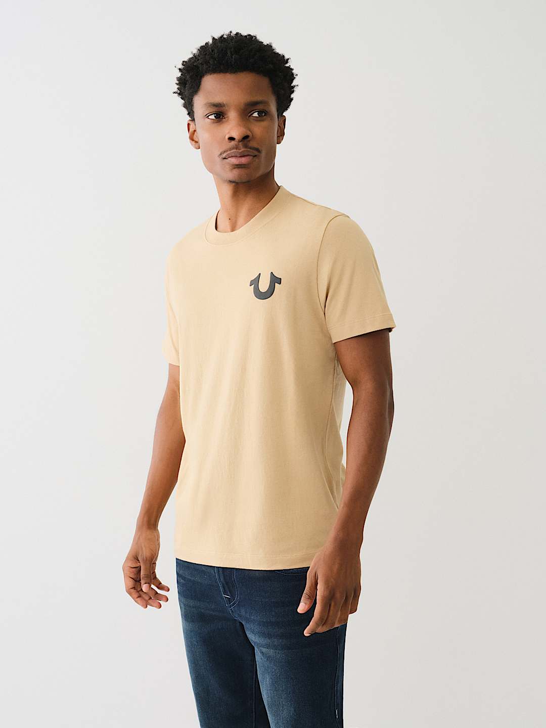 DISTRESSED PUFF PRINT LOGO TEE | True Religion