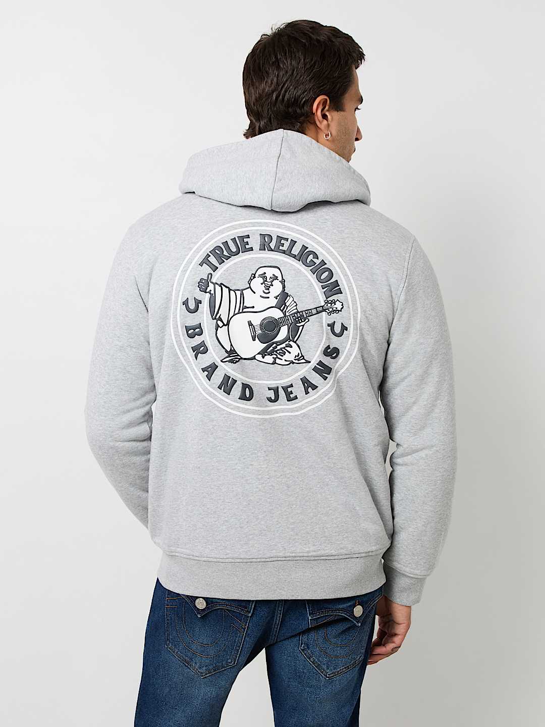 SHERPA PUFF PRINT LOGO ZIP HOODIE, image 4