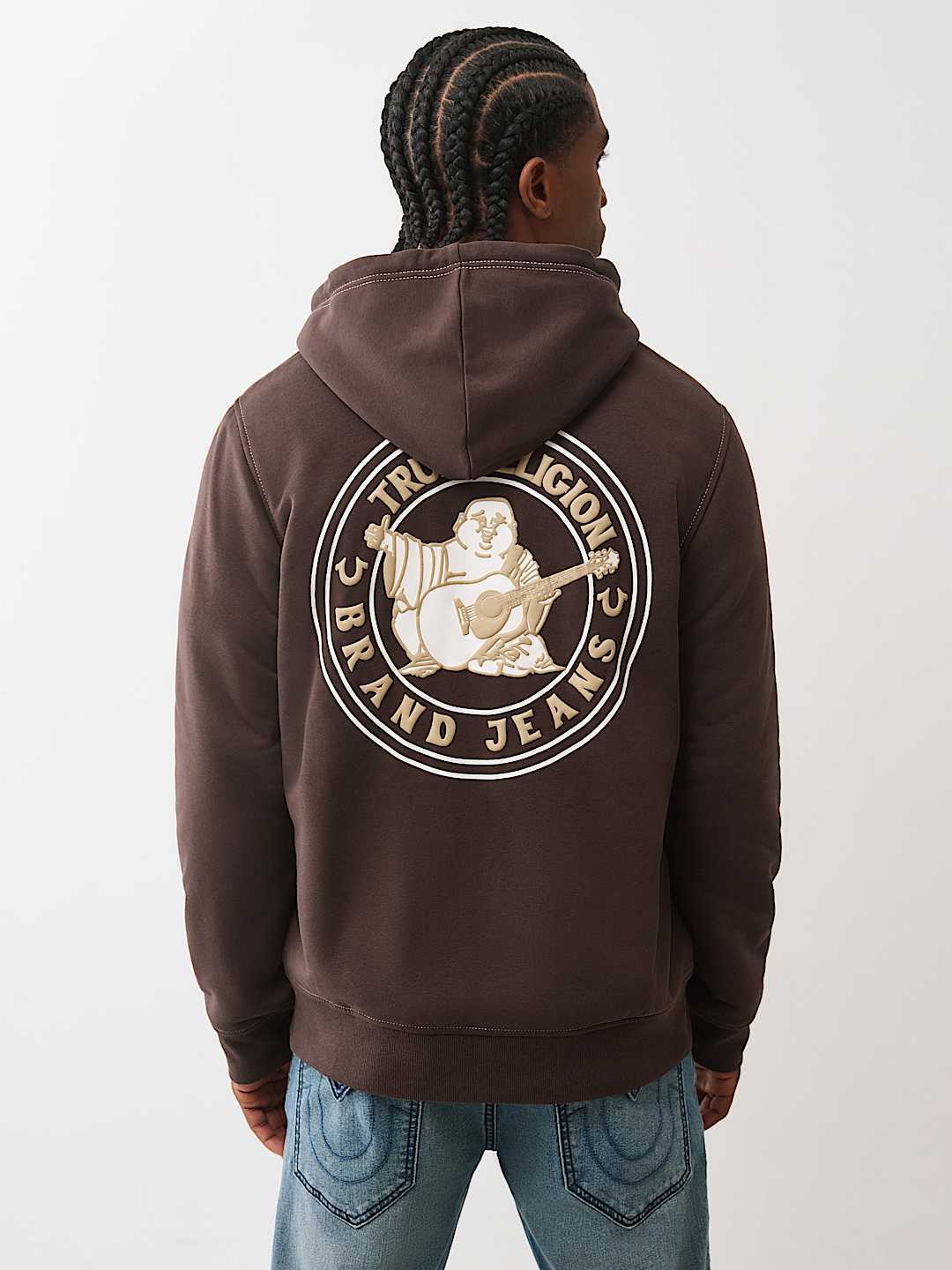 SHERPA PUFF PRINT LOGO ZIP HOODIE