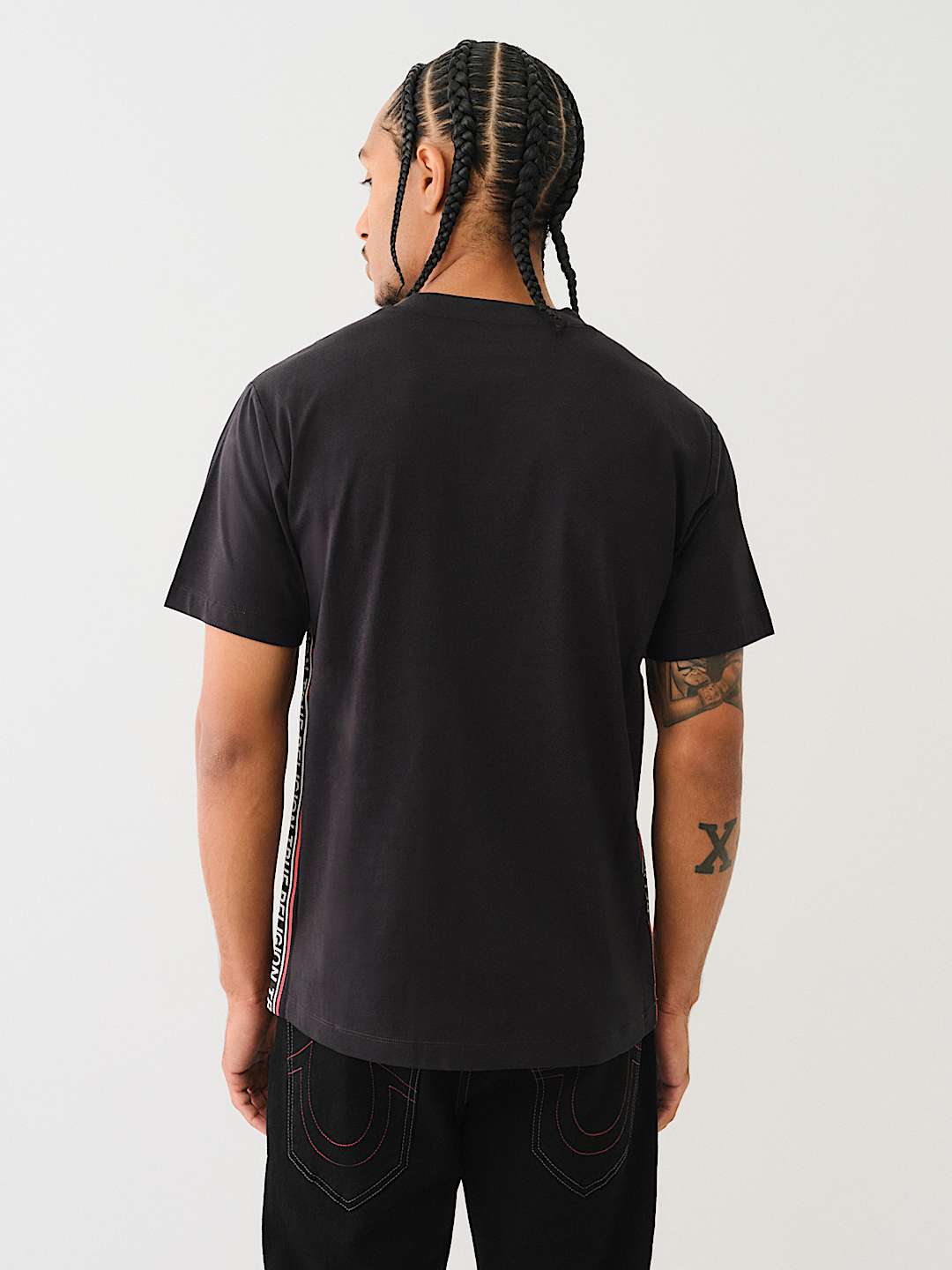TRUE RELIGION CONTRAST TAPING TEE, image 4