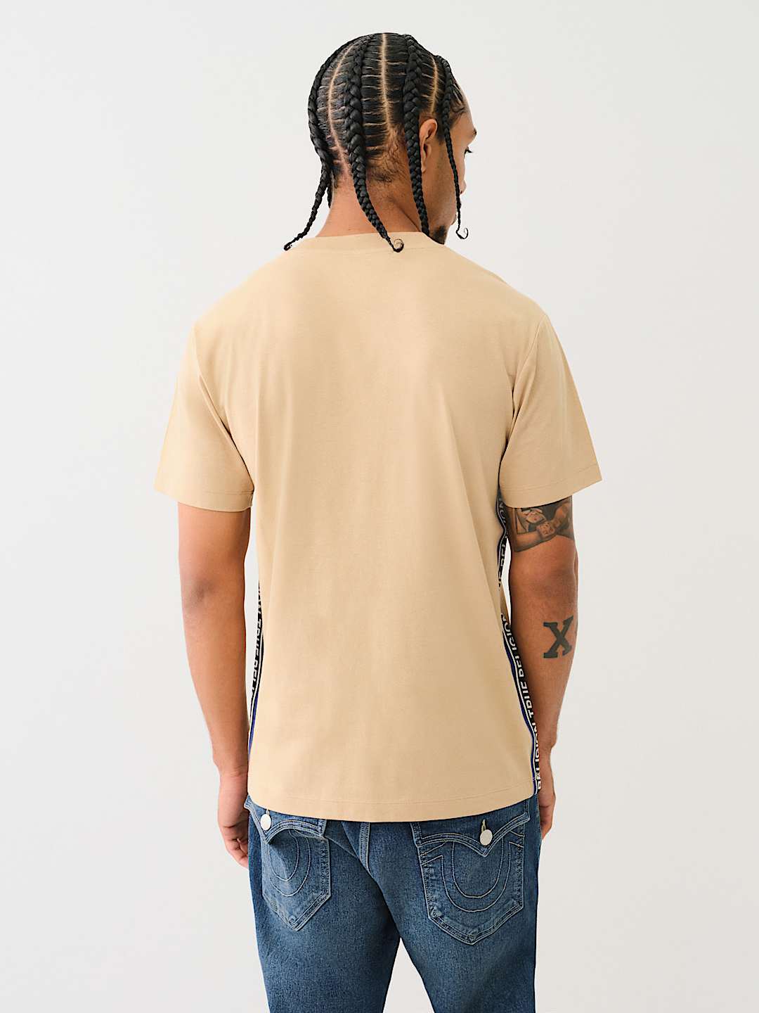 TRUE RELIGION CONTRAST TAPING TEE, image 4