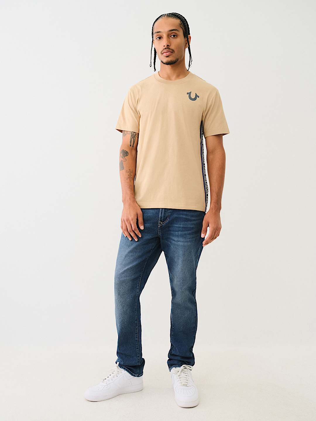 TRUE RELIGION CONTRAST TAPING TEE, image 6