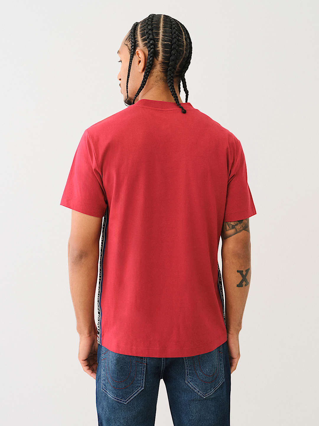 TRUE RELIGION CONTRAST TAPING TEE, image 4