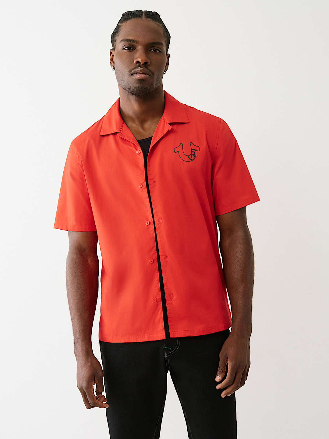 SILICONE LOGO POPLIN SHIRT