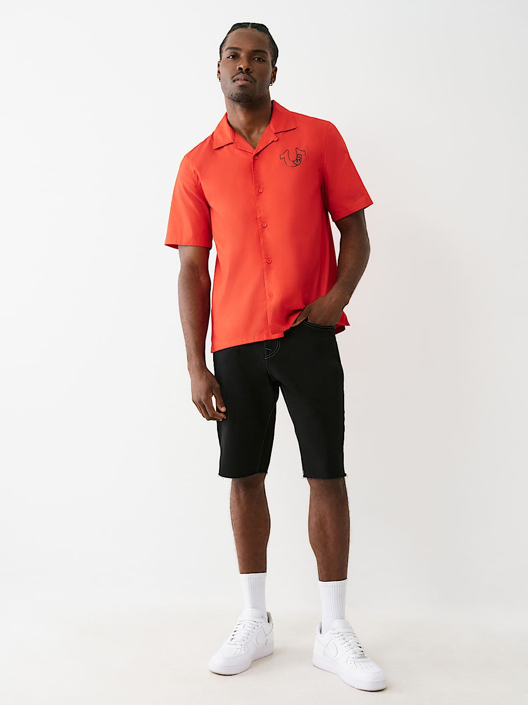 SILICONE LOGO POPLIN SHIRT